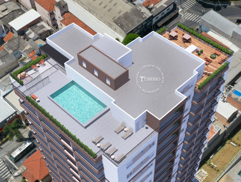 Implantação do rooftop do Hub Belém